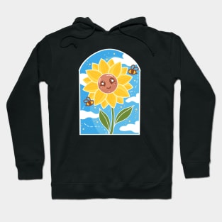 Sunshine Sunflower and honeybees Hoodie